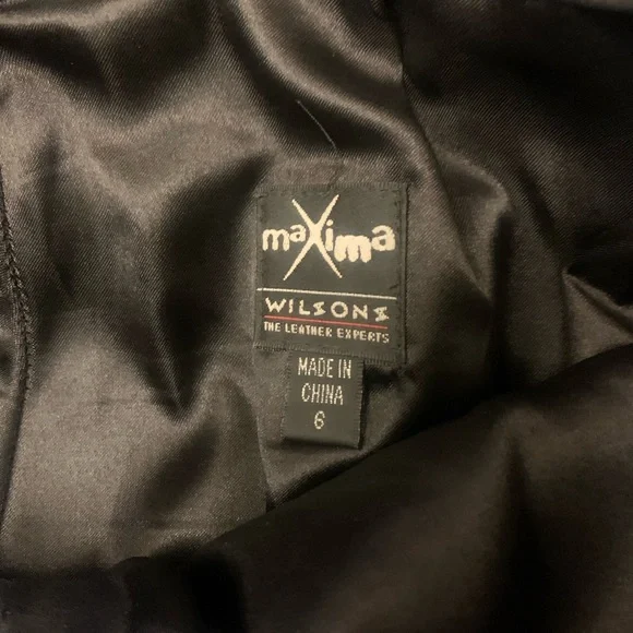 Wilson Black genuine, leather women’s pants - Picture 10 of 16